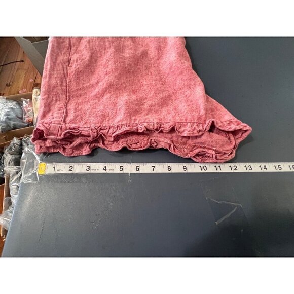 Loft Outlet Womens Ruffle HemLinem Blend Size 12 Pink boho lagenlook Beachy - Picture 8 of 9